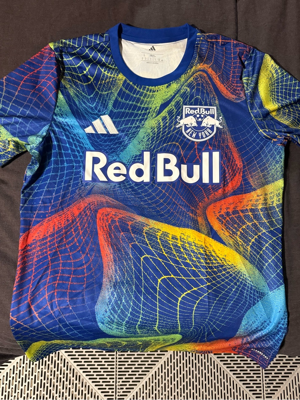 Adidas Men’s New York Red Bulls Pre-Match Kit (Blue)